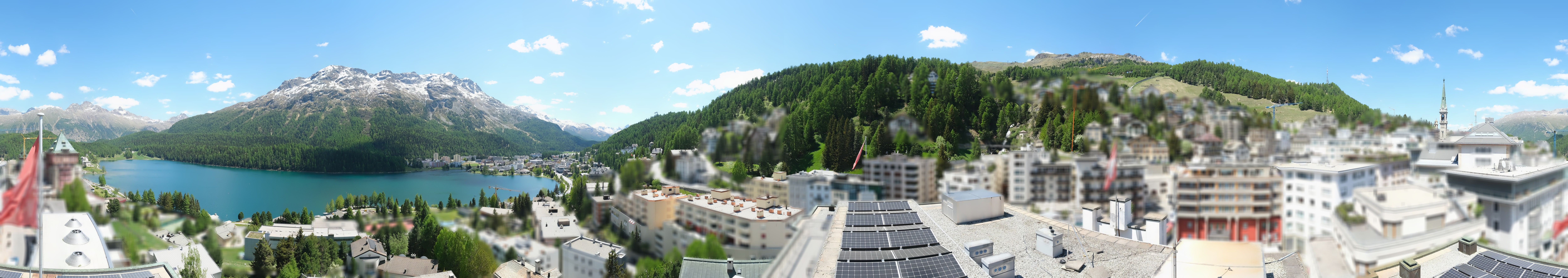 Archiv Foto Webcam St. Moritz Dorf II Ausblick Hotel Schweizerhof Richtung St. Moritz Bad
