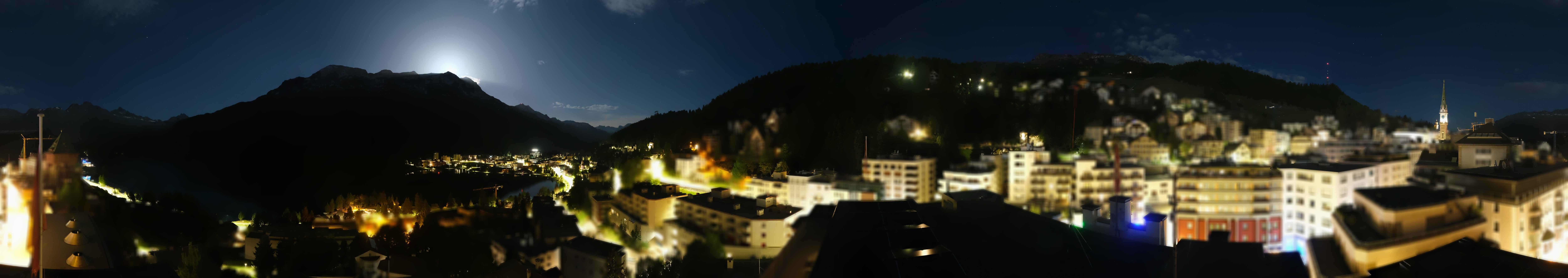 Archiv Foto Webcam St. Moritz Dorf II Ausblick Hotel Schweizerhof Richtung St. Moritz Bad