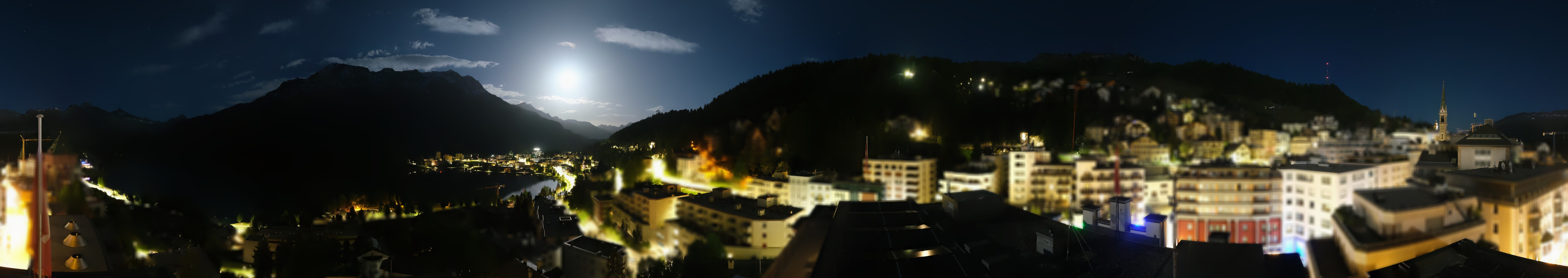 Archiv Foto Webcam St. Moritz Dorf II Ausblick Hotel Schweizerhof Richtung St. Moritz Bad