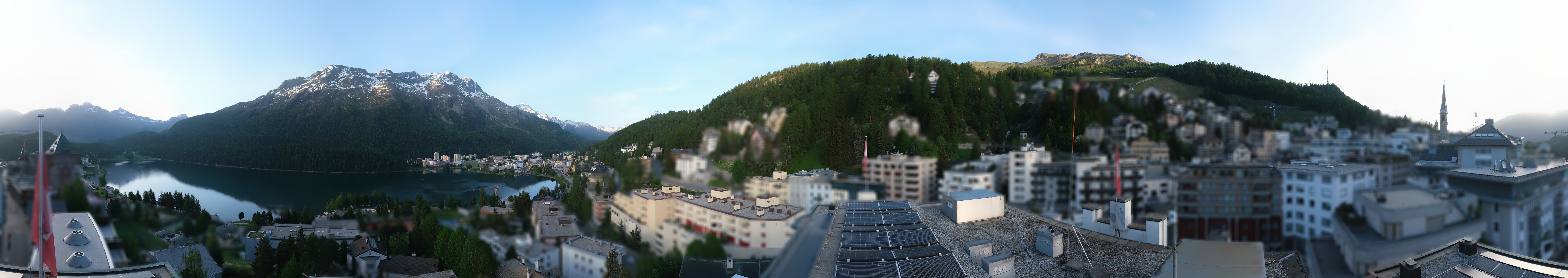 Archiv Foto Webcam St. Moritz Dorf II Ausblick Hotel Schweizerhof Richtung St. Moritz Bad