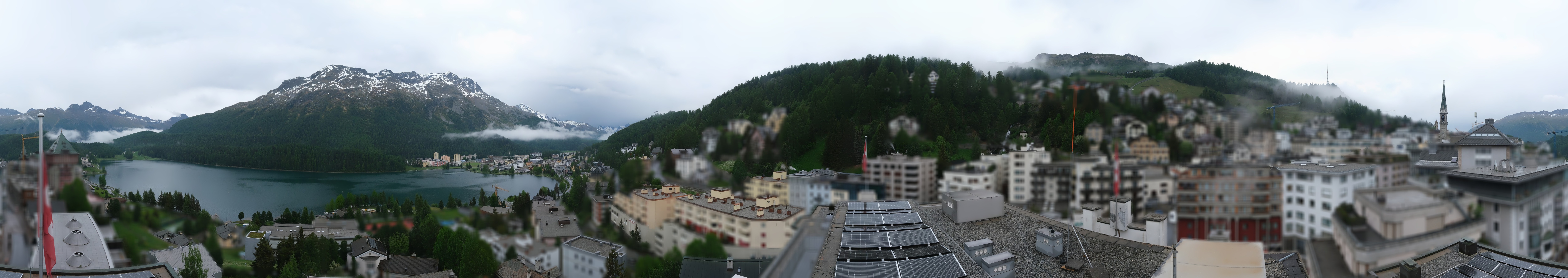 Archiv Foto Webcam St. Moritz Dorf II Ausblick Hotel Schweizerhof Richtung St. Moritz Bad