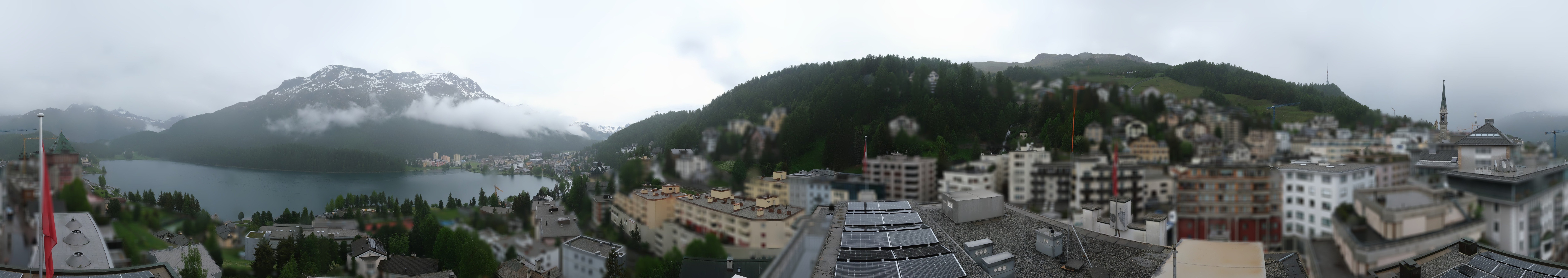 Archiv Foto Webcam St. Moritz Dorf II Ausblick Hotel Schweizerhof Richtung St. Moritz Bad