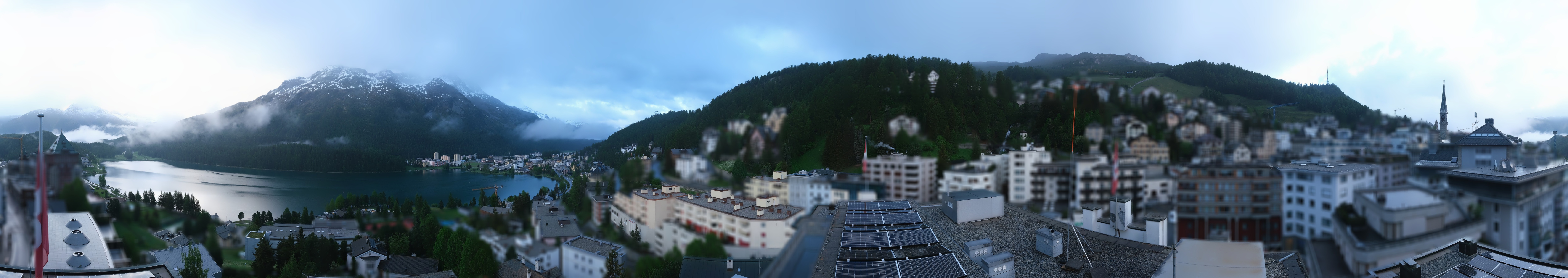 Archiv Foto Webcam St. Moritz Dorf II Ausblick Hotel Schweizerhof Richtung St. Moritz Bad