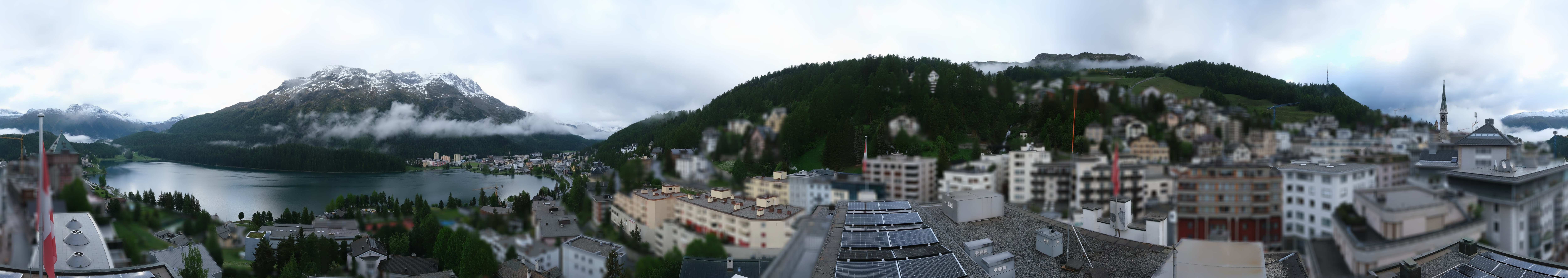 Archiv Foto Webcam St. Moritz Dorf II Ausblick Hotel Schweizerhof Richtung St. Moritz Bad