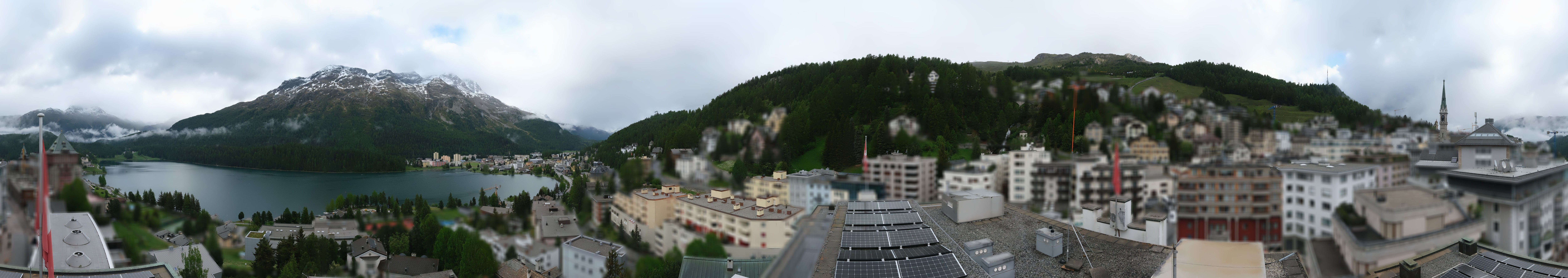 Archiv Foto Webcam St. Moritz Dorf II Ausblick Hotel Schweizerhof Richtung St. Moritz Bad