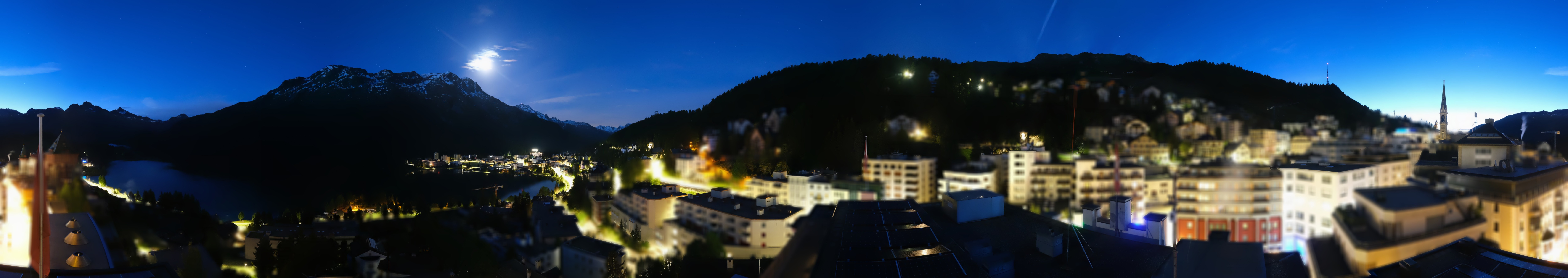 Archiv Foto Webcam St. Moritz Dorf II Ausblick Hotel Schweizerhof Richtung St. Moritz Bad