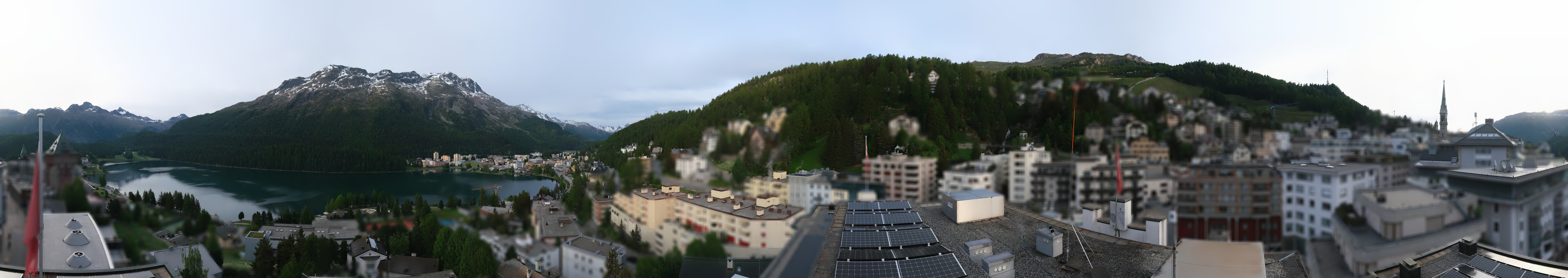 Archiv Foto Webcam St. Moritz Dorf II Ausblick Hotel Schweizerhof Richtung St. Moritz Bad