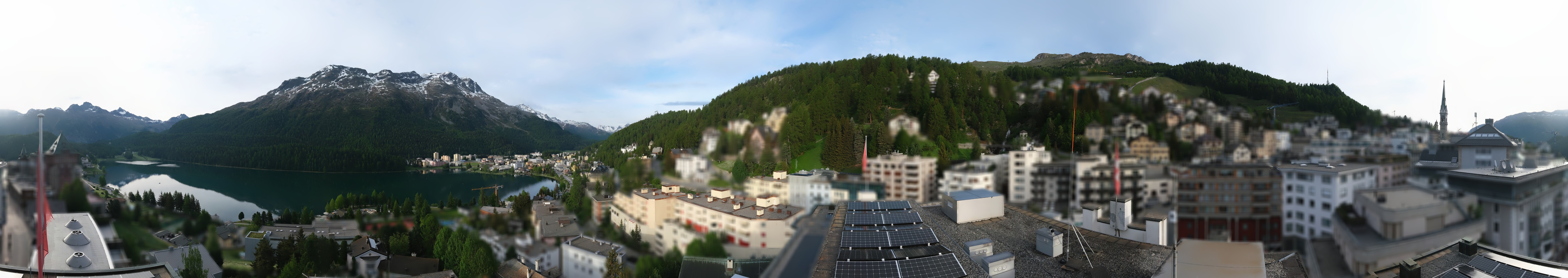 Archiv Foto Webcam St. Moritz Dorf II Ausblick Hotel Schweizerhof Richtung St. Moritz Bad