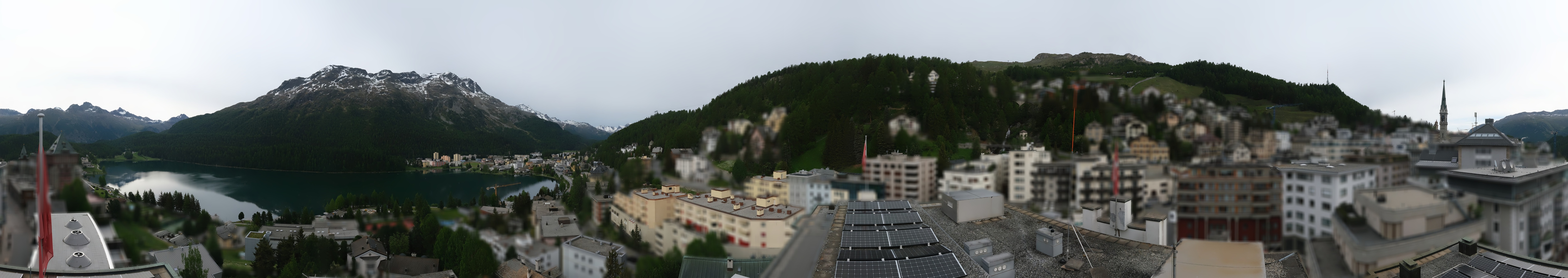 Archiv Foto Webcam St. Moritz Dorf II Ausblick Hotel Schweizerhof Richtung St. Moritz Bad