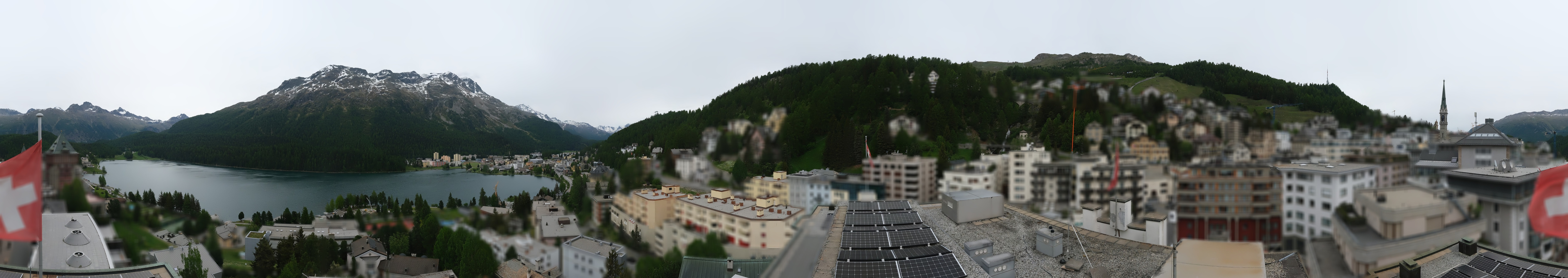 Archiv Foto Webcam St. Moritz Dorf II Ausblick Hotel Schweizerhof Richtung St. Moritz Bad