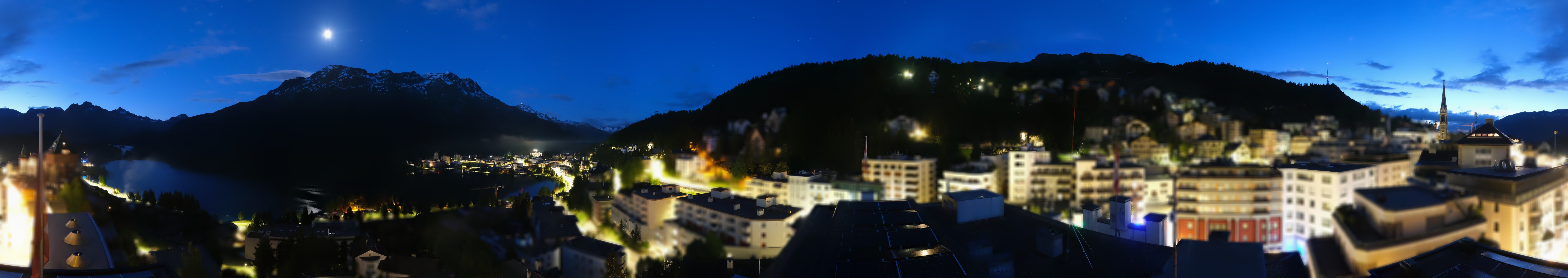 Archiv Foto Webcam St. Moritz Dorf II Ausblick Hotel Schweizerhof Richtung St. Moritz Bad
