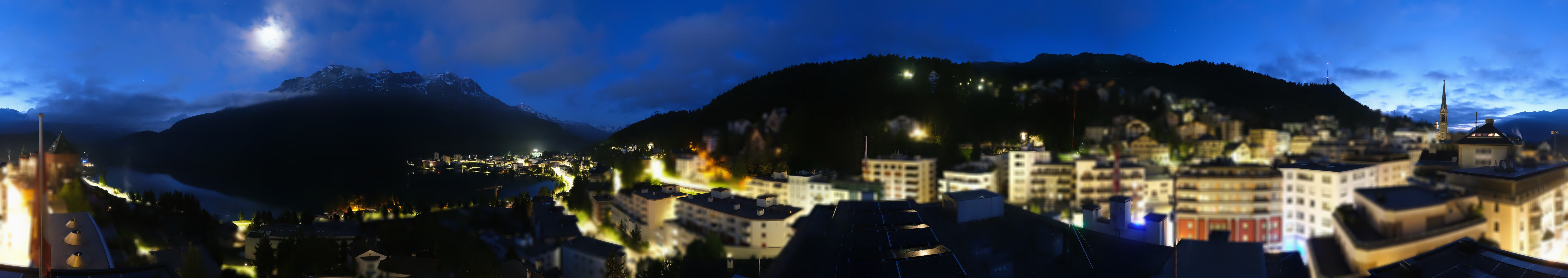 Archiv Foto Webcam St. Moritz Dorf II Ausblick Hotel Schweizerhof Richtung St. Moritz Bad