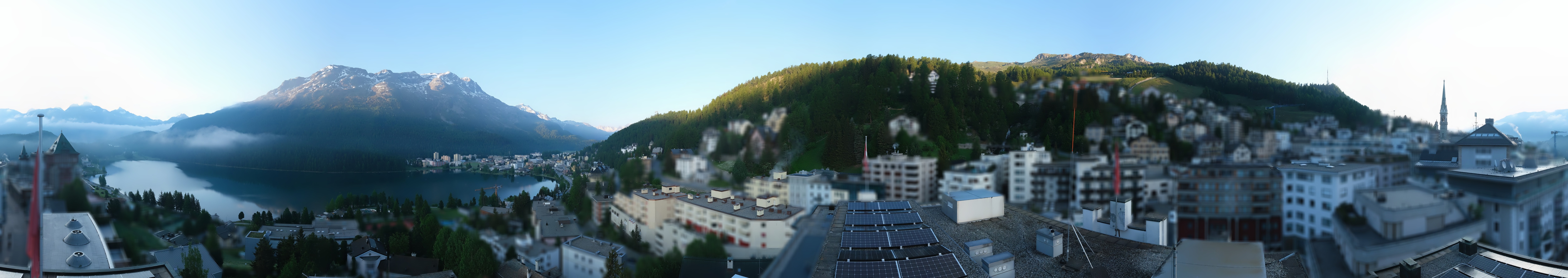 Archiv Foto Webcam St. Moritz Dorf II Ausblick Hotel Schweizerhof Richtung St. Moritz Bad