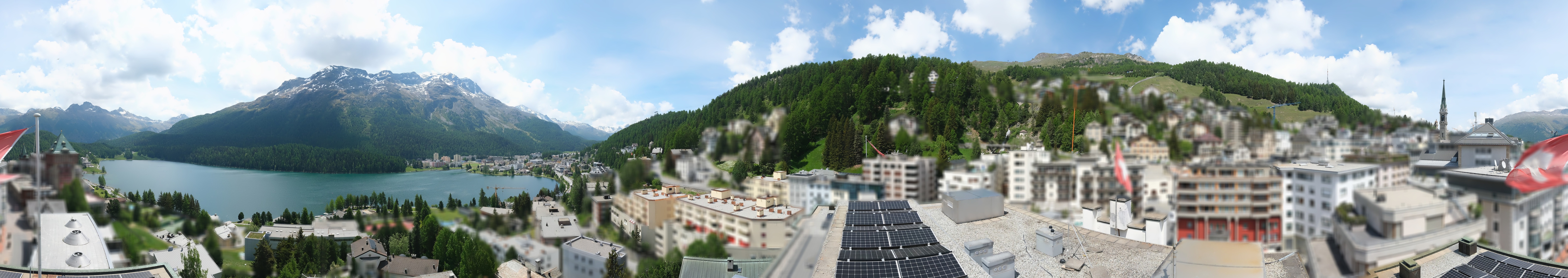 Archiv Foto Webcam St. Moritz Dorf II Ausblick Hotel Schweizerhof Richtung St. Moritz Bad