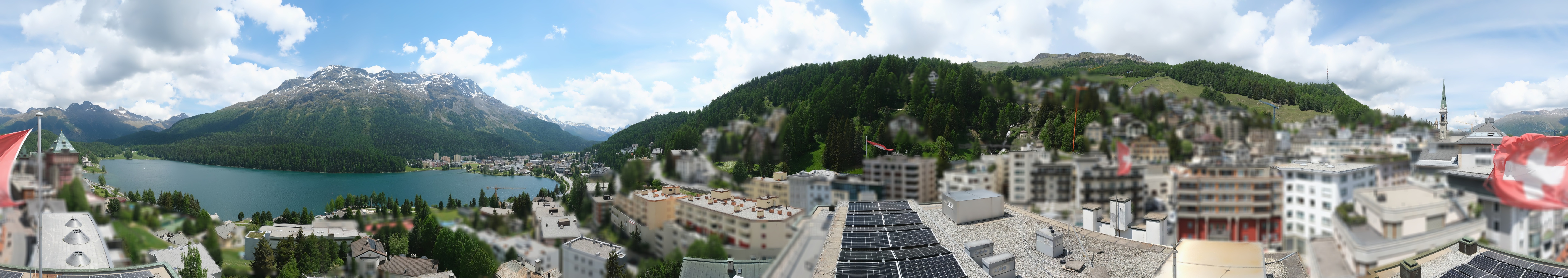 Archiv Foto Webcam St. Moritz Dorf II Ausblick Hotel Schweizerhof Richtung St. Moritz Bad