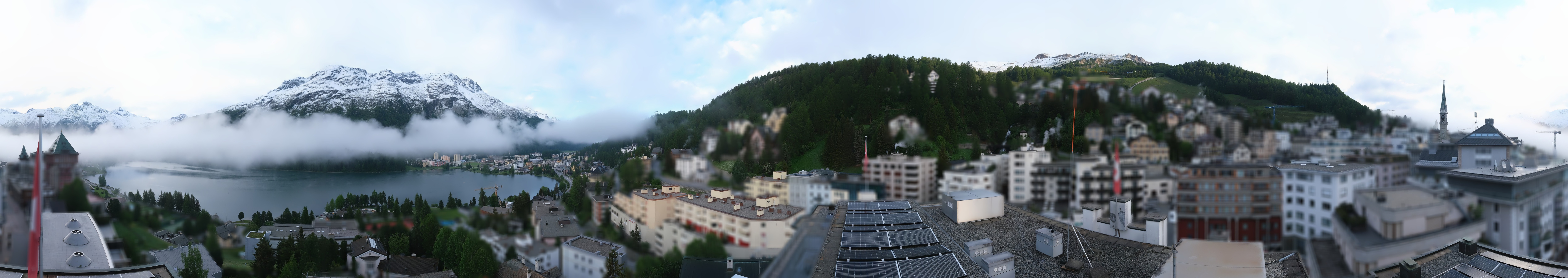 Archiv Foto Webcam St. Moritz Dorf II Ausblick Hotel Schweizerhof Richtung St. Moritz Bad