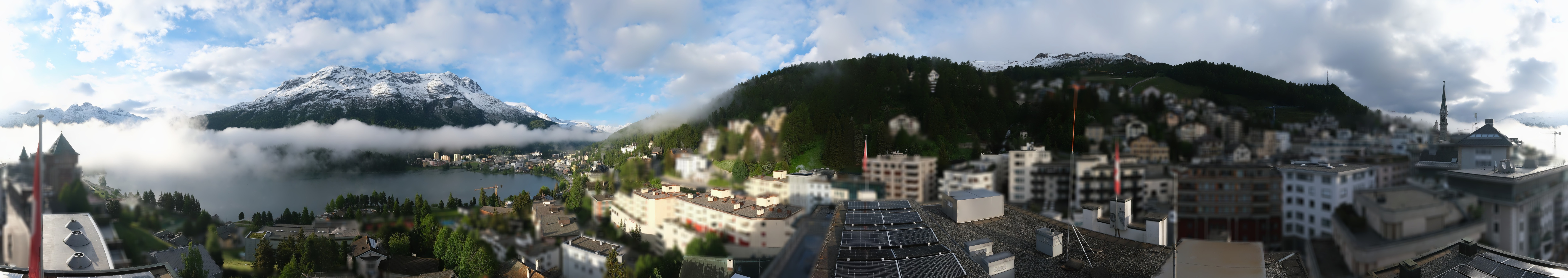 Archiv Foto Webcam St. Moritz Dorf II Ausblick Hotel Schweizerhof Richtung St. Moritz Bad