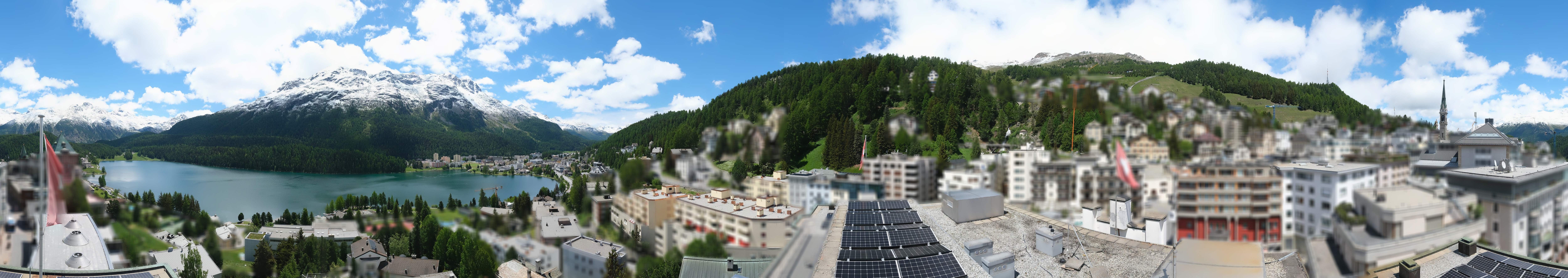 Archiv Foto Webcam St. Moritz Dorf II Ausblick Hotel Schweizerhof Richtung St. Moritz Bad