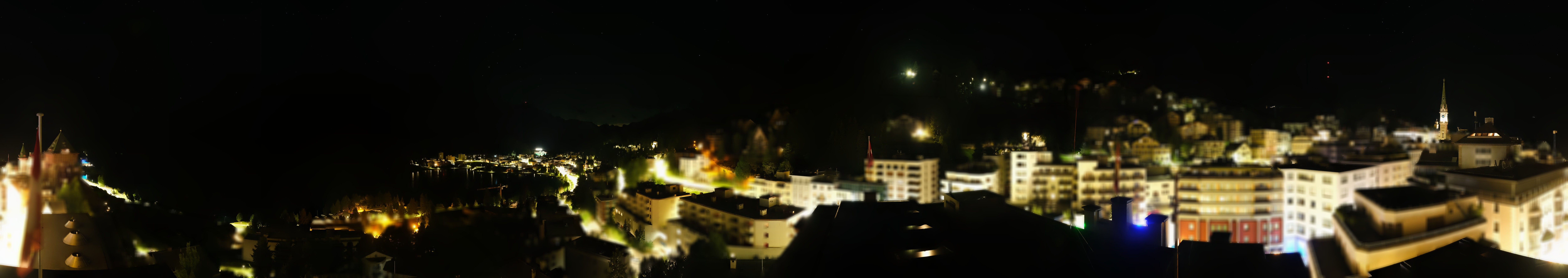 Archived image Webcam St. Moritz village II View from Hotel Schweizerhof towards St. Moritz Bad