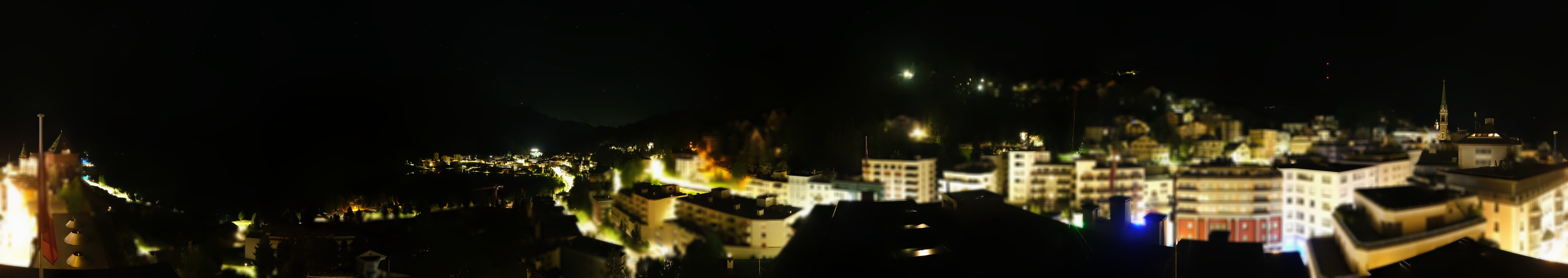 Archived image Webcam St. Moritz village II View from Hotel Schweizerhof towards St. Moritz Bad