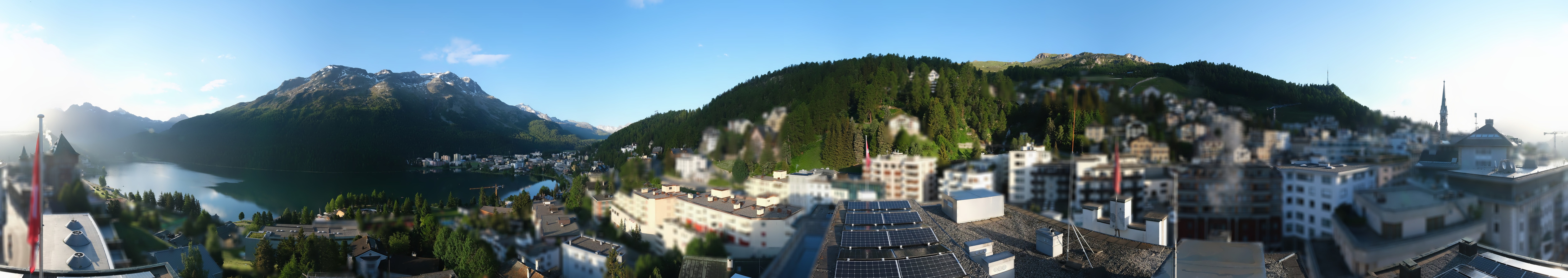 Archiv Foto Webcam St. Moritz Dorf II Ausblick Hotel Schweizerhof Richtung St. Moritz Bad