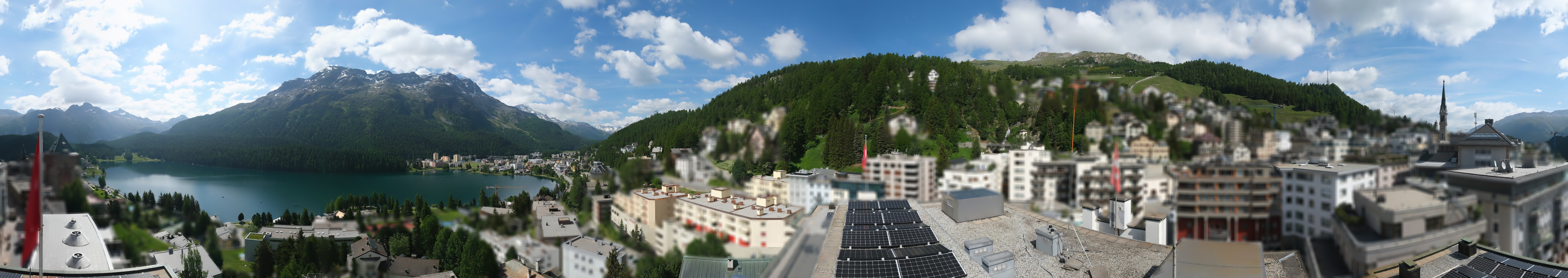 Archiv Foto Webcam St. Moritz Dorf II Ausblick Hotel Schweizerhof Richtung St. Moritz Bad