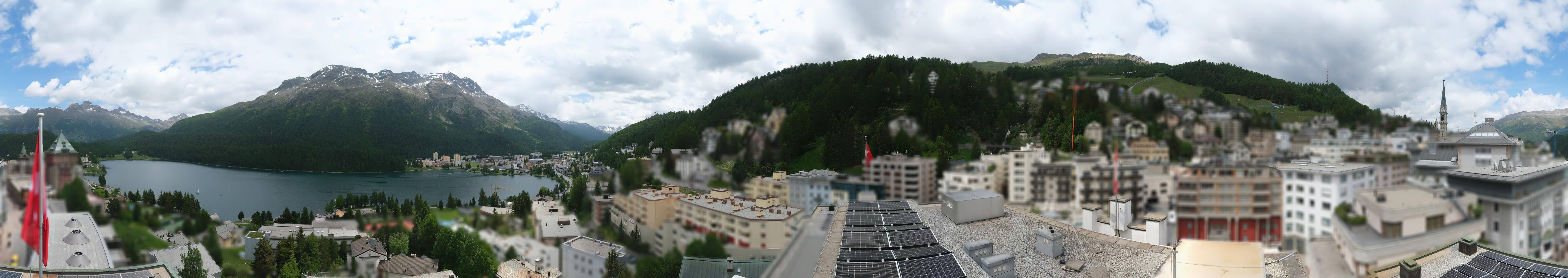 Archiv Foto Webcam St. Moritz Dorf II Ausblick Hotel Schweizerhof Richtung St. Moritz Bad