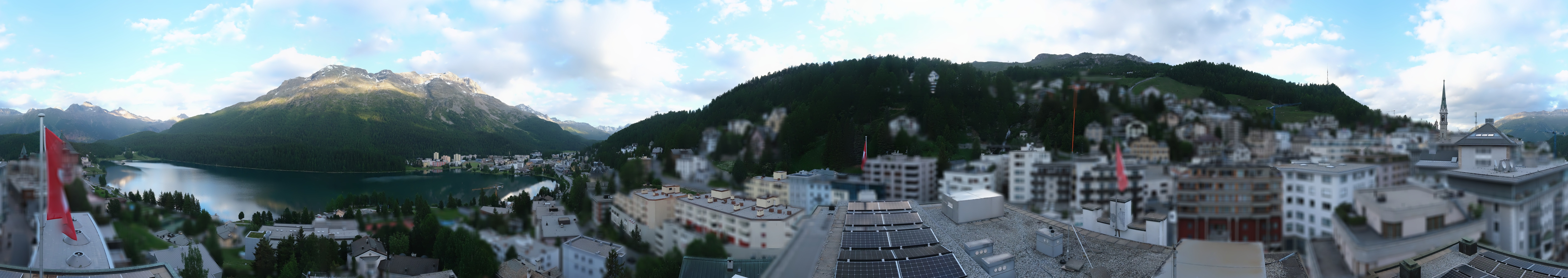 Archiv Foto Webcam St. Moritz Dorf II Ausblick Hotel Schweizerhof Richtung St. Moritz Bad