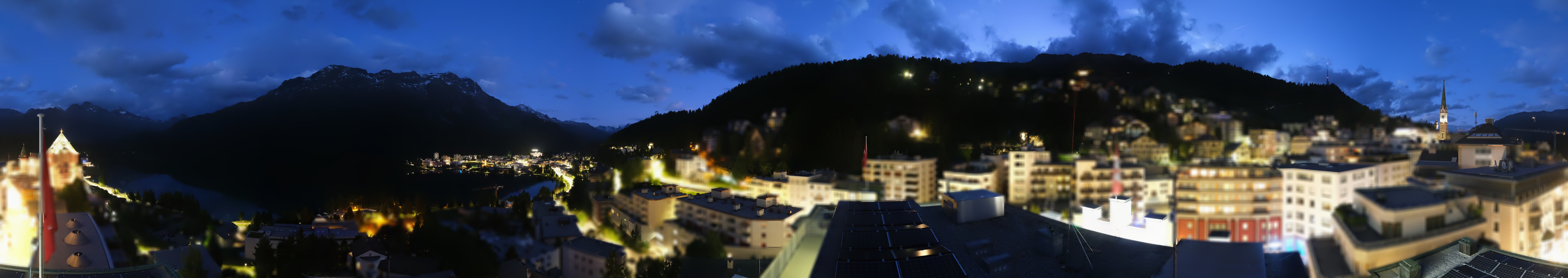 Archiv Foto Webcam St. Moritz Dorf II Ausblick Hotel Schweizerhof Richtung St. Moritz Bad
