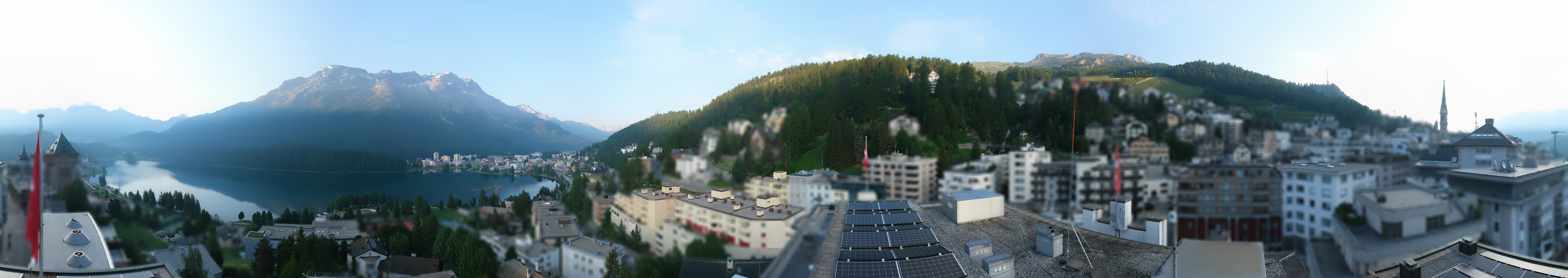 Archiv Foto Webcam St. Moritz Dorf II Ausblick Hotel Schweizerhof Richtung St. Moritz Bad