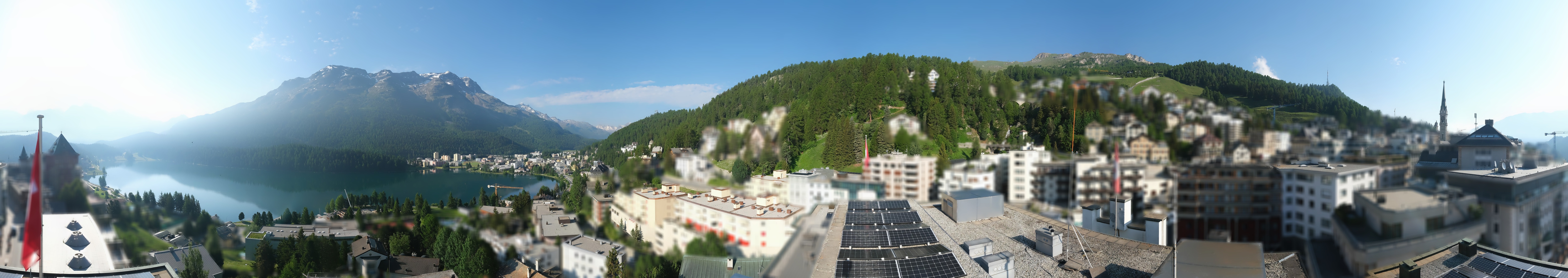Archiv Foto Webcam St. Moritz Dorf II Ausblick Hotel Schweizerhof Richtung St. Moritz Bad