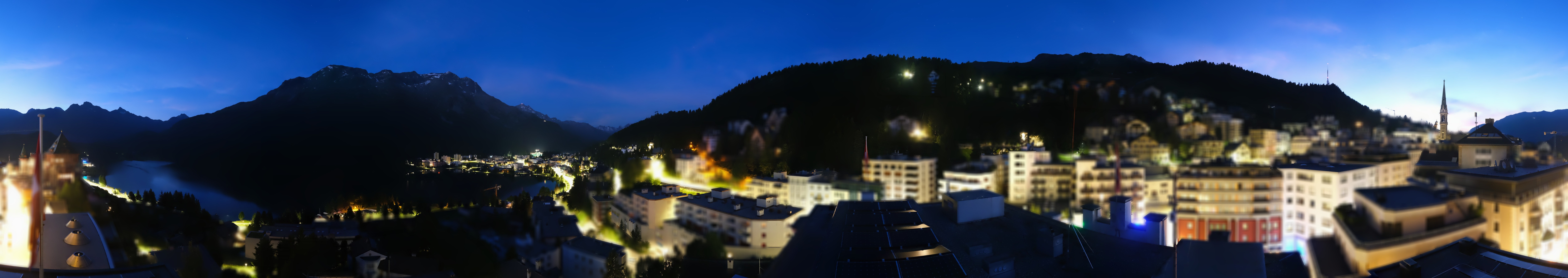Archiv Foto Webcam St. Moritz Dorf II Ausblick Hotel Schweizerhof Richtung St. Moritz Bad