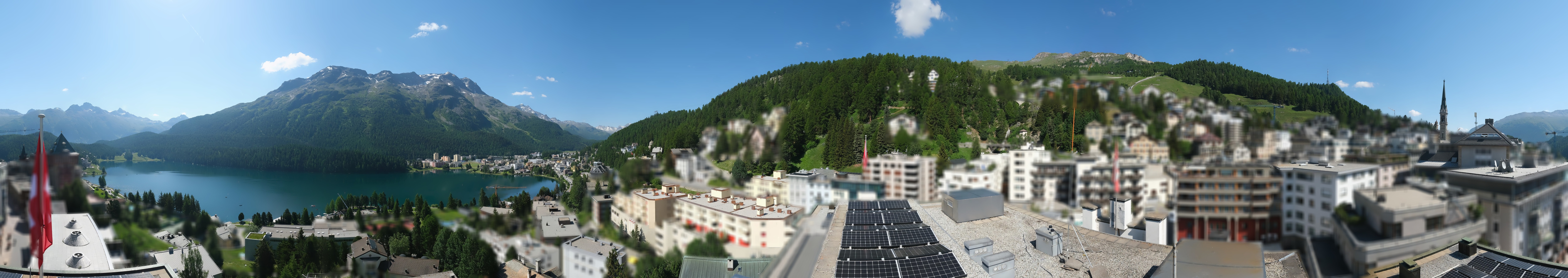 Archiv Foto Webcam St. Moritz Dorf II Ausblick Hotel Schweizerhof Richtung St. Moritz Bad