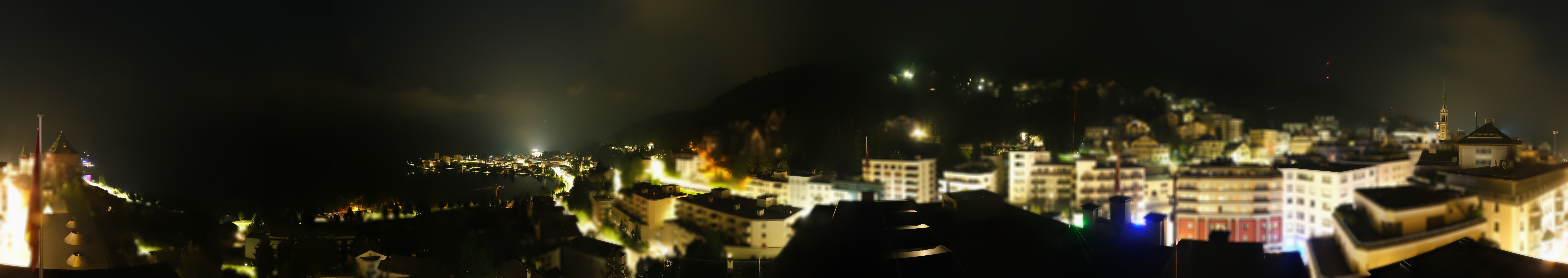 Archived image Webcam St. Moritz village II View from Hotel Schweizerhof towards St. Moritz Bad