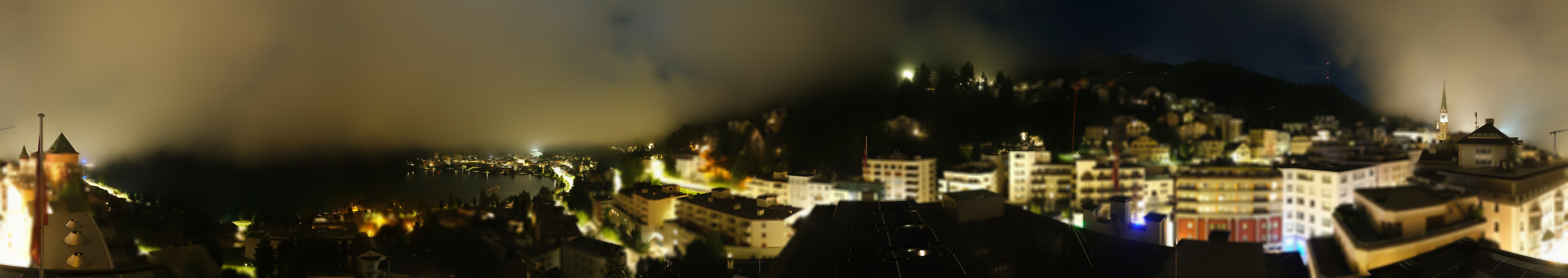 Archiv Foto Webcam St. Moritz Dorf II Ausblick Hotel Schweizerhof Richtung St. Moritz Bad