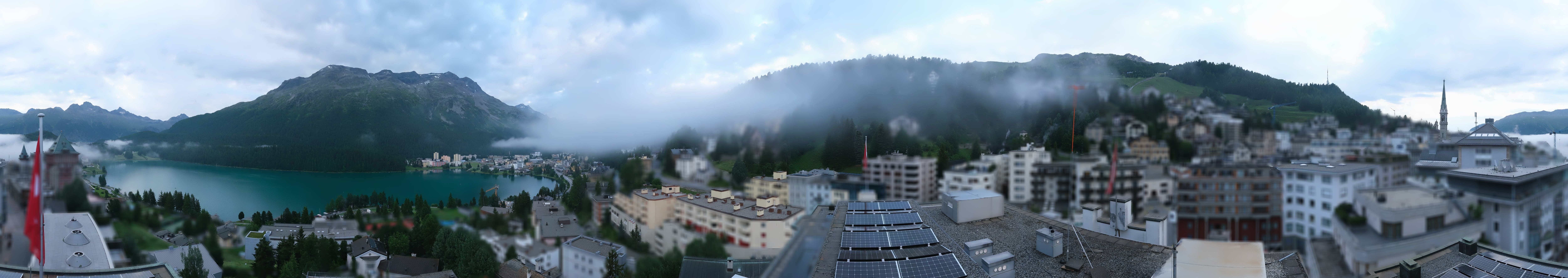 Archiv Foto Webcam St. Moritz Dorf II Ausblick Hotel Schweizerhof Richtung St. Moritz Bad