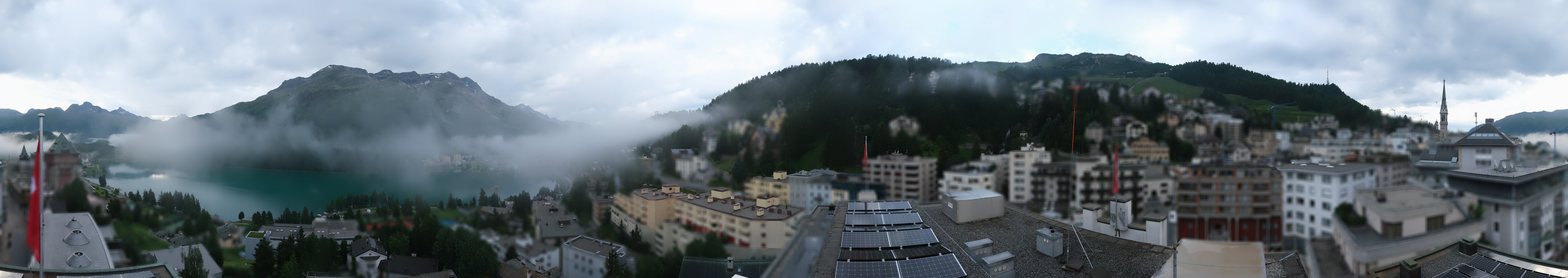 Archiv Foto Webcam St. Moritz Dorf II Ausblick Hotel Schweizerhof Richtung St. Moritz Bad