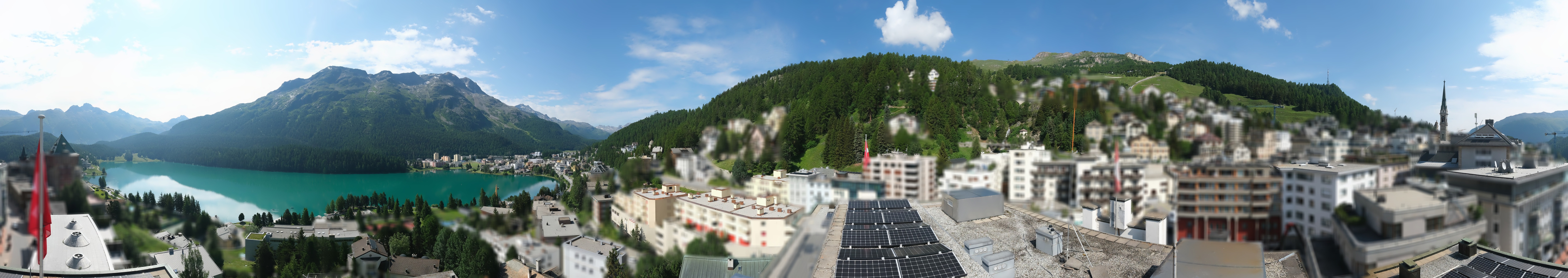 Archiv Foto Webcam St. Moritz Dorf II Ausblick Hotel Schweizerhof Richtung St. Moritz Bad