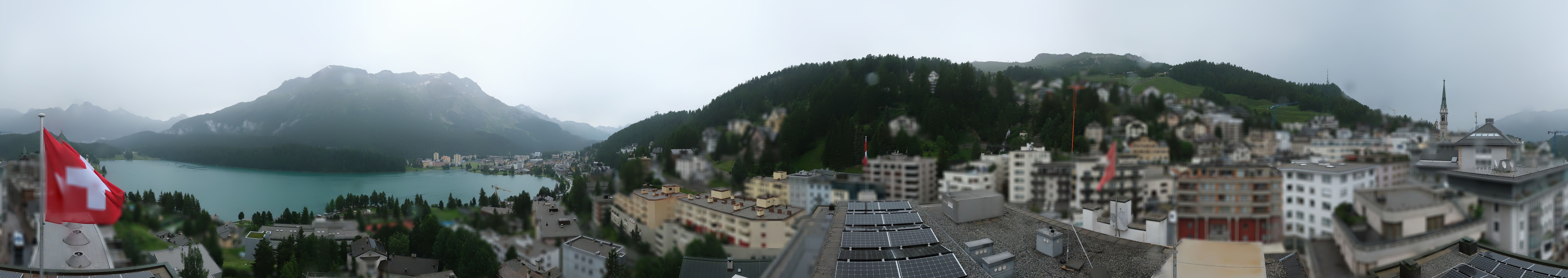 Archiv Foto Webcam St. Moritz Dorf II Ausblick Hotel Schweizerhof Richtung St. Moritz Bad