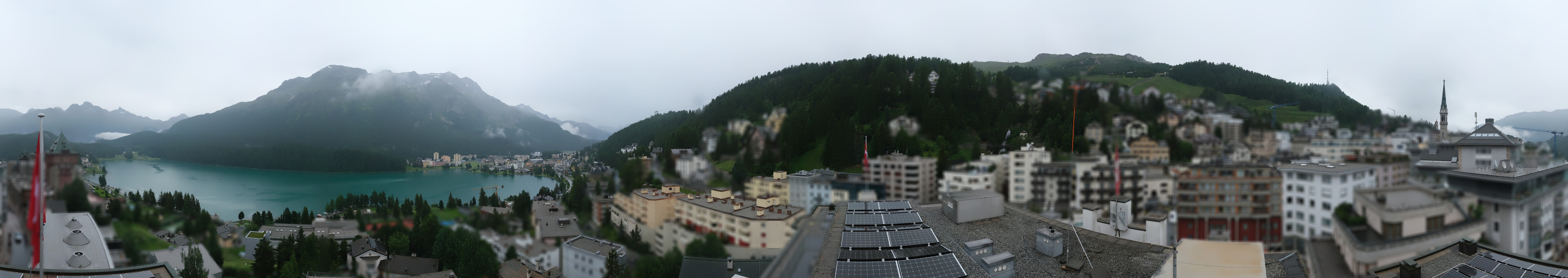 Archiv Foto Webcam St. Moritz Dorf II Ausblick Hotel Schweizerhof Richtung St. Moritz Bad