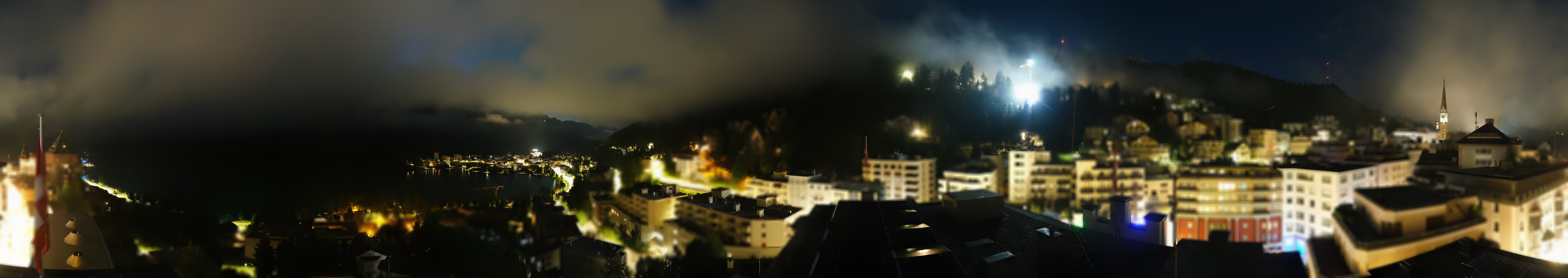 Archiv Foto Webcam St. Moritz Dorf II Ausblick Hotel Schweizerhof Richtung St. Moritz Bad