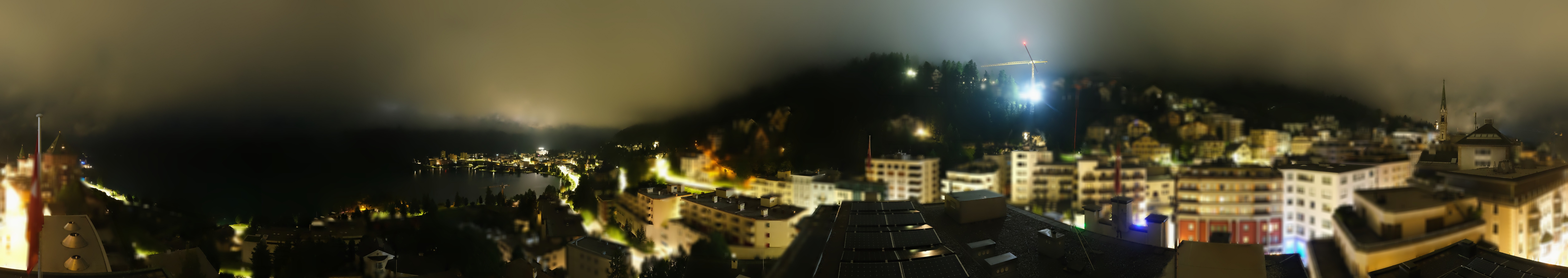 Archiv Foto Webcam St. Moritz Dorf II Ausblick Hotel Schweizerhof Richtung St. Moritz Bad