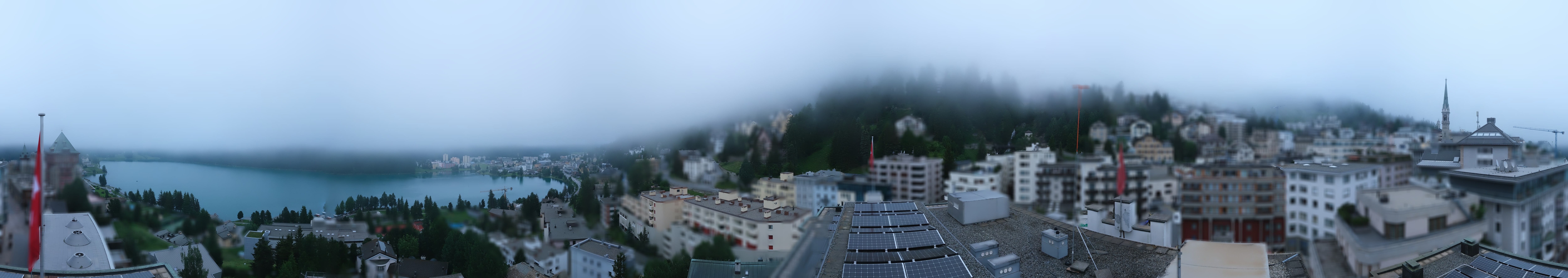 Archiv Foto Webcam St. Moritz Dorf II Ausblick Hotel Schweizerhof Richtung St. Moritz Bad