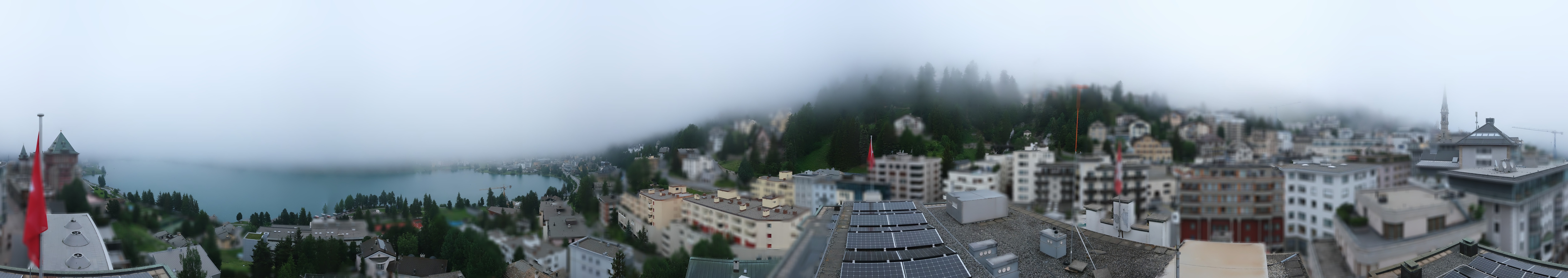Archiv Foto Webcam St. Moritz Dorf II Ausblick Hotel Schweizerhof Richtung St. Moritz Bad