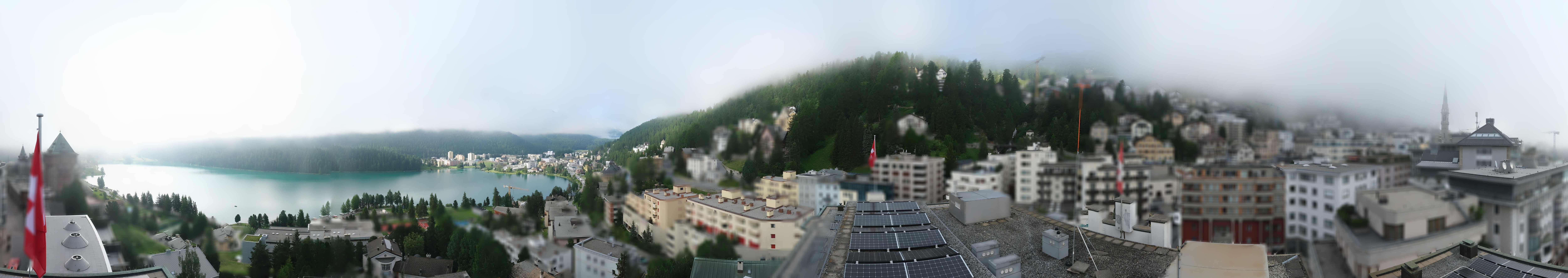 Archiv Foto Webcam St. Moritz Dorf II Ausblick Hotel Schweizerhof Richtung St. Moritz Bad