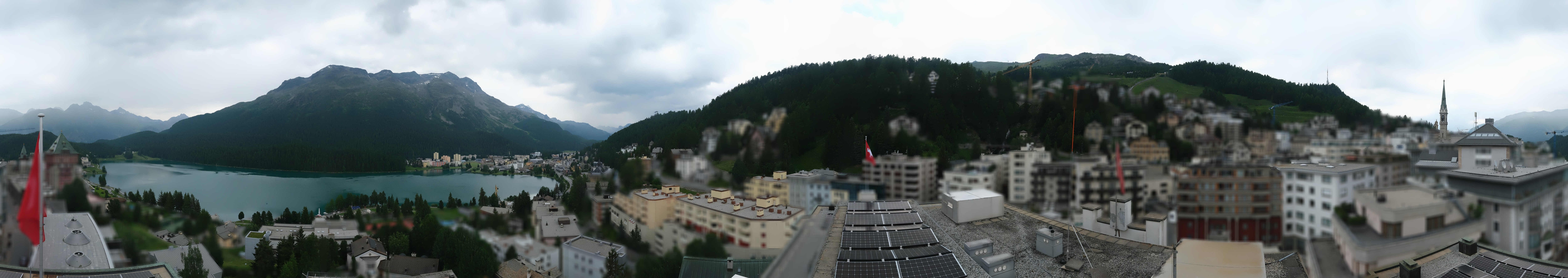 Archiv Foto Webcam St. Moritz Dorf II Ausblick Hotel Schweizerhof Richtung St. Moritz Bad