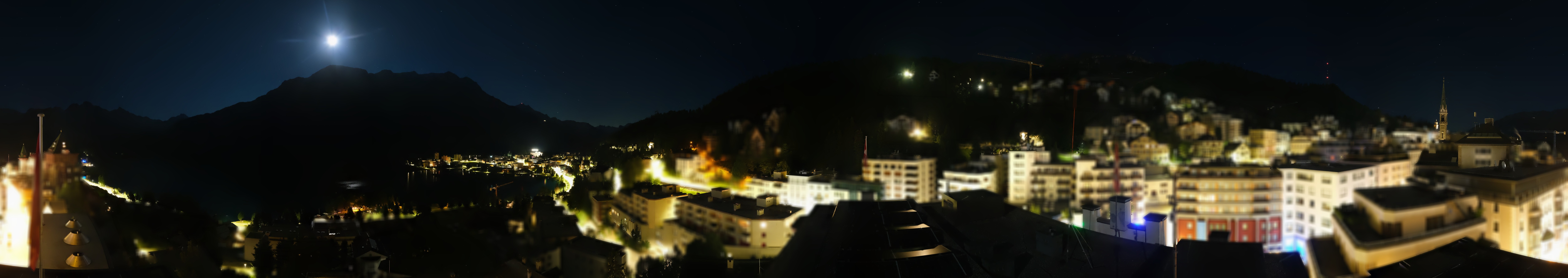 Archiv Foto Webcam St. Moritz Dorf II Ausblick Hotel Schweizerhof Richtung St. Moritz Bad