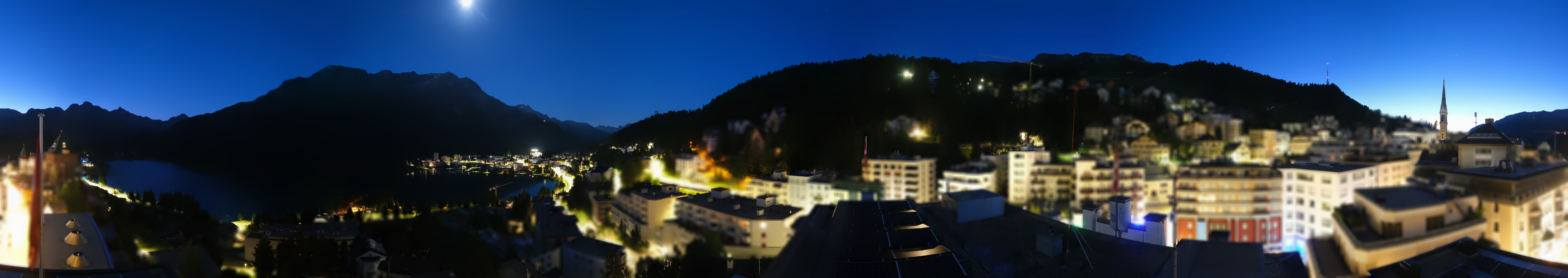 Archiv Foto Webcam St. Moritz Dorf II Ausblick Hotel Schweizerhof Richtung St. Moritz Bad