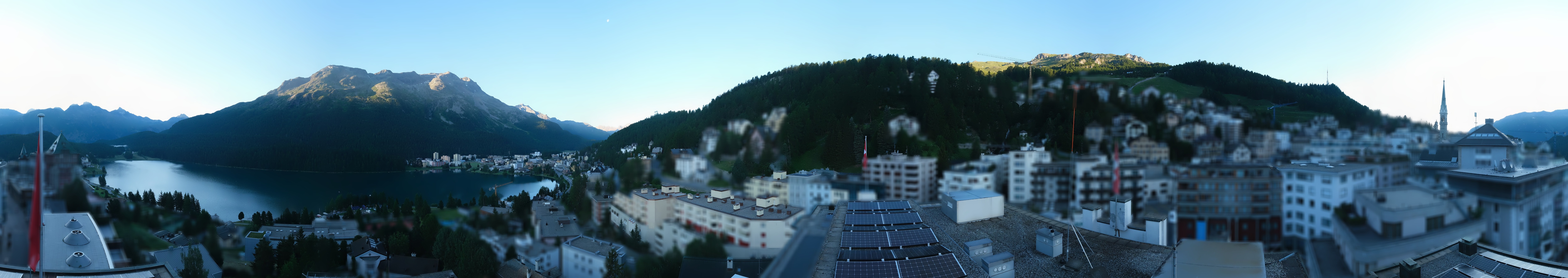 Archiv Foto Webcam St. Moritz Dorf II Ausblick Hotel Schweizerhof Richtung St. Moritz Bad