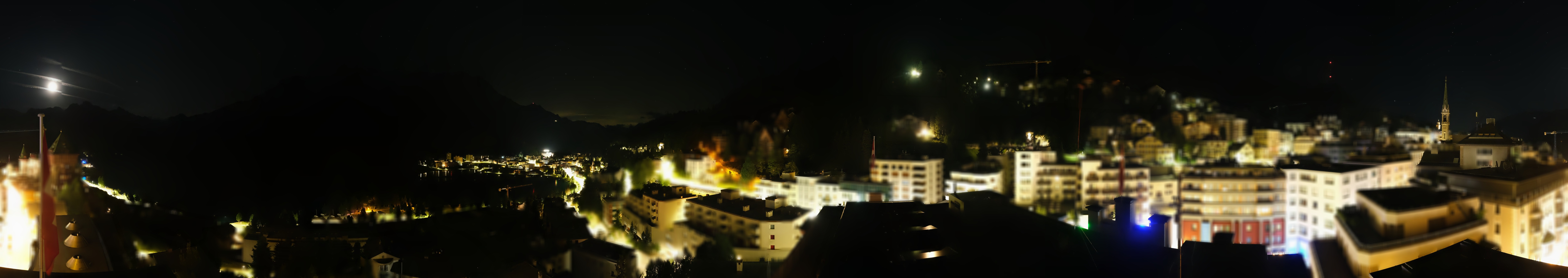 Archiv Foto Webcam St. Moritz Dorf II Ausblick Hotel Schweizerhof Richtung St. Moritz Bad